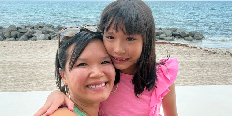 Jamie Nguyen and her daughter, Claire.