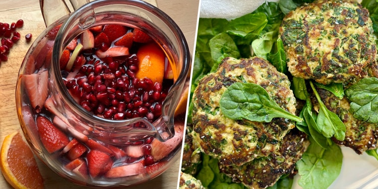 Sangria and Spinach Turkey Burgers
