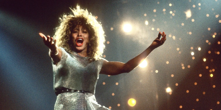 Tina Turner performs on stage at Ahoy, Rotterdam, Netherlands, 4th November 1990. 
