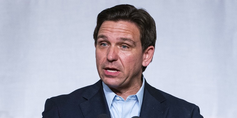 Florida Gov. Ron DeSantis at a campaign kickoff event in Clive, Iowa, on May 30, 2023.