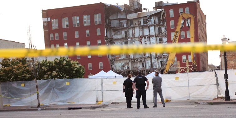 Search and rescue efforts continue at a six-story apartment building in Davenport, Iowa