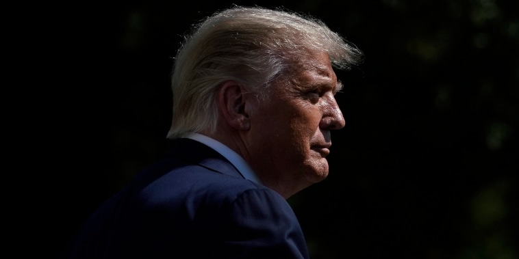 President Donald Trump walks to Marine One on the South Lawn of the White House on September 29, 2020 in Washington, DC. President Trump will square off with Democratic presidential nominee Joe Biden in tonight's debate in Cleveland, Ohio.