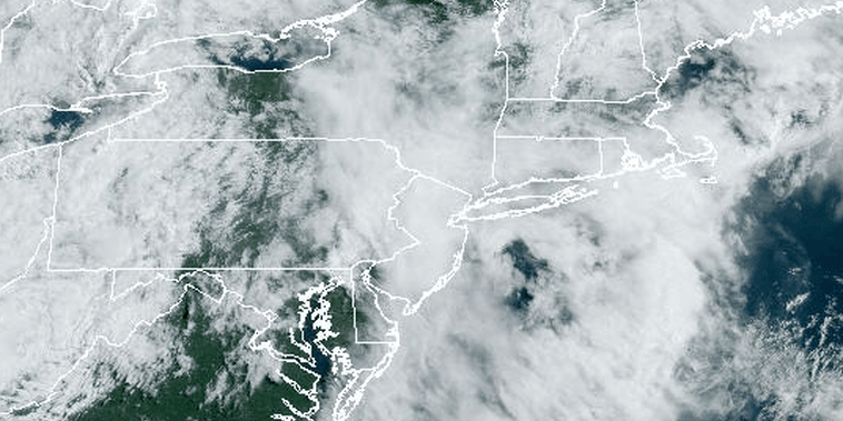 A weather system over the Northeast on June 27, 2023.