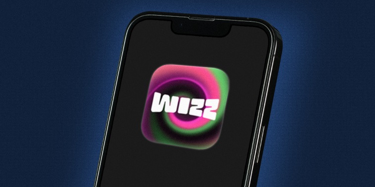 Wizz app icon on a smartphone screen