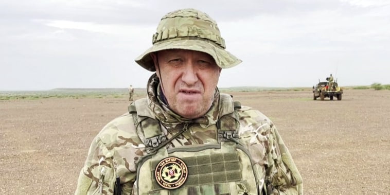 Yevgeny Prigozhin, the owner of the Wagner Group military company at an unknown location