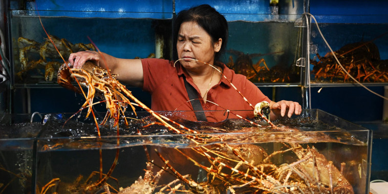 China on August 24 banned all Japanese seafood imports over what it said was the "selfish" release of wastewater from the crippled Fukushima nuclear plant. 
