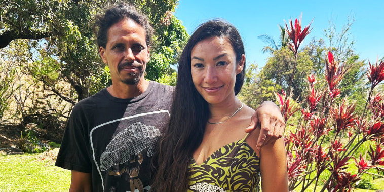 Charles and Lauren Palakiko family on their farm.