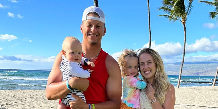 Britttany Mahomes and Patrick Mahomes baby