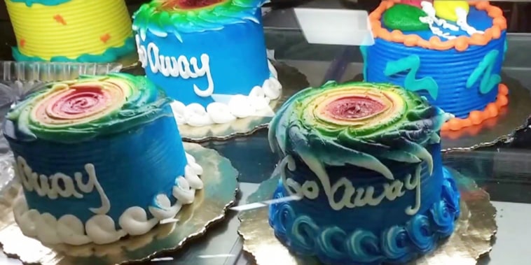 Hurricane-themed cakes