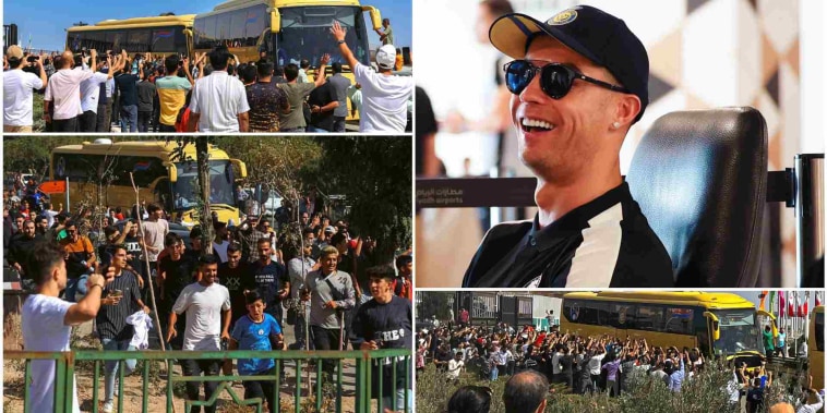 La presencia de Cristiano Ronaldo causó tumultos en Teherán, Irán.