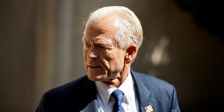 Former Trump advisor Peter Navarro leaves federal court in Washington, D.C., on Aug. 31, 2022.