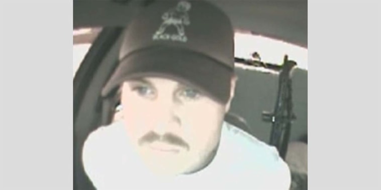 Zach Bryan in a police vehicle in Vinita, Okla., on Sept. 7, 2023.