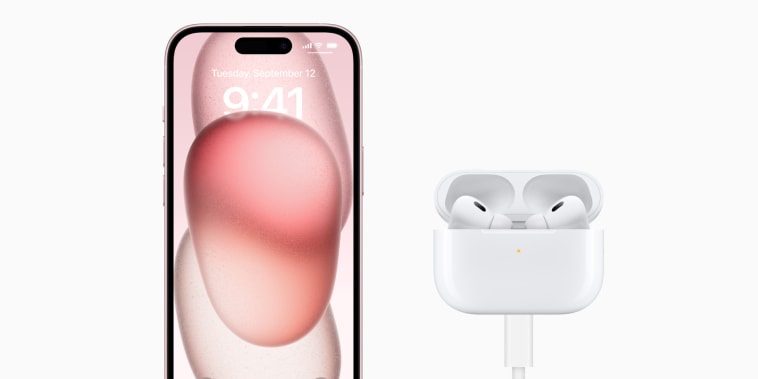iPhone 15 users can charge the updated AirPods Pro (2nd generation) or Apple Watch right from their iPhone with the new USB-C connector.