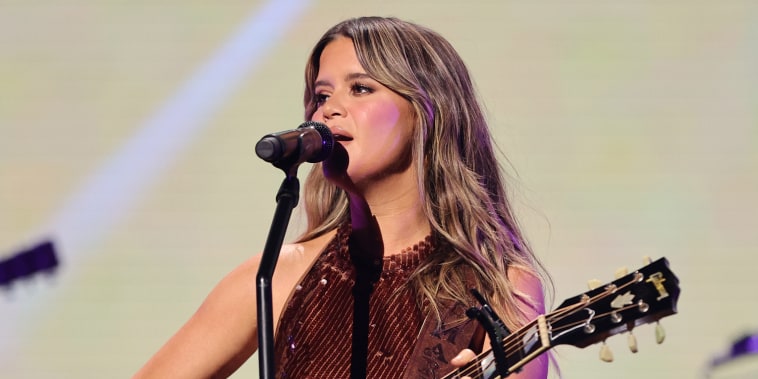 Maren Morris performs onstage during the iHeartRadio Music Festival in Las Vegas