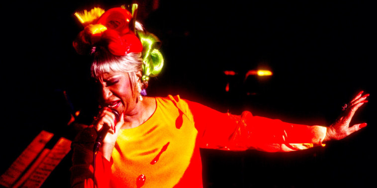 Celia Cruz Performs At Lincoln Center