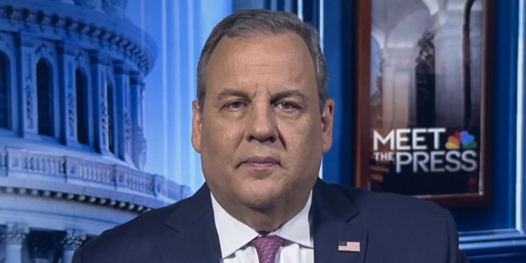 Former New Jersey Gov. Chris Christie appears on NBC's "Meet the Press" on Sept. 24, 2023.