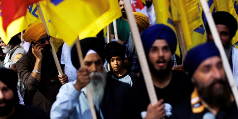 Canadian Sikhs stage protests against Indian government over murder
