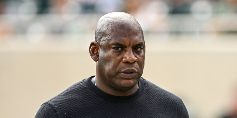 Michigan State Spartans head coach Mel Tucker in East Lansing, Mich., on Sept. 9, 2023.