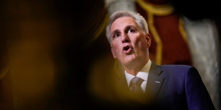 Speaker of the House Kevin McCarthy, R-Calif., at the Capitol on Sept. 26, 2023.