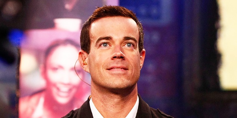 Carson Daly hosting MTV's TRL on November 16, 2008 in NYC.