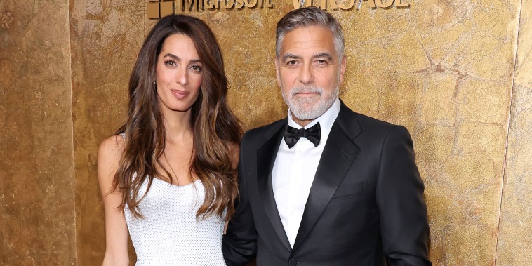 The couple at the Clooney Foundation for Justice's "The Albies" on Sept. 28, 2023 in New York City.