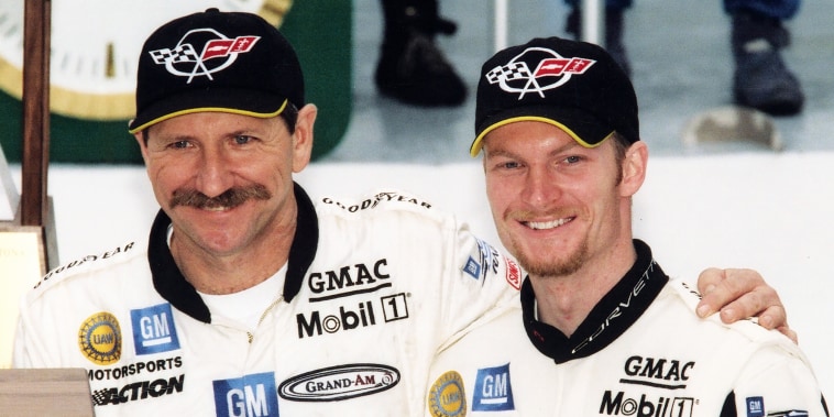 Dale Earnhardt Sr. and Dale Earnhard Jr.
