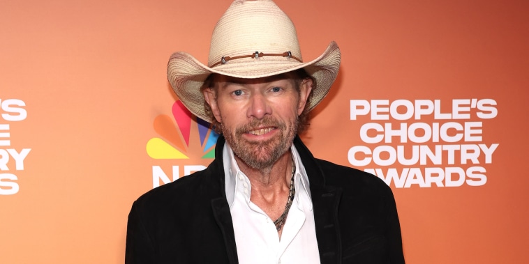 Toby Keith attends the 2023 People's Choice Country Awards at The Grand Ole Opry on Sep. 28, 2023 in Nashville, Tennessee. 