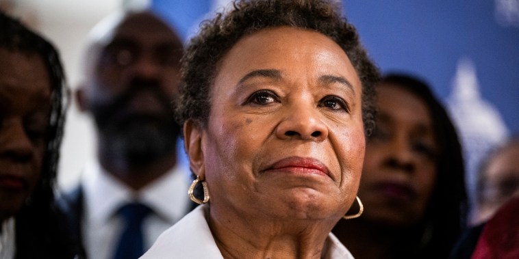 Rep. Barbara Lee, D-Calif., at the Capitol on May 9, 2023.