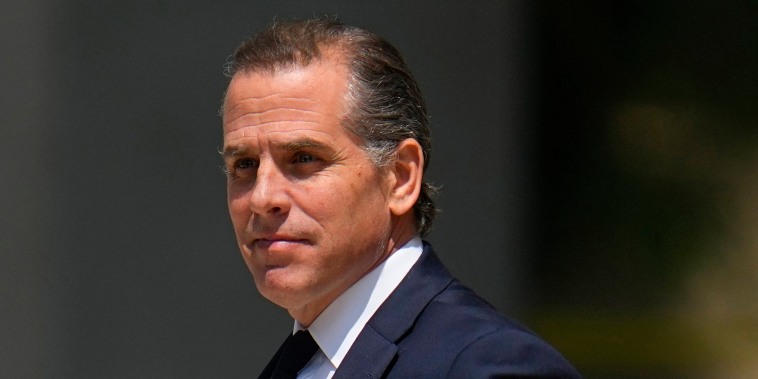 Hunter Biden after a court appearance in Wilmington, Del.