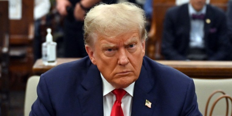 Donald Trump inside the courtroom for his civil fraud trial in New York