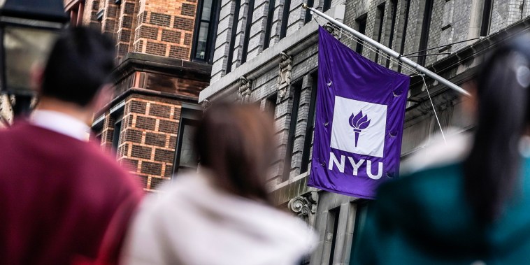 The NYU campus in New York on Dec. 16, 2021.