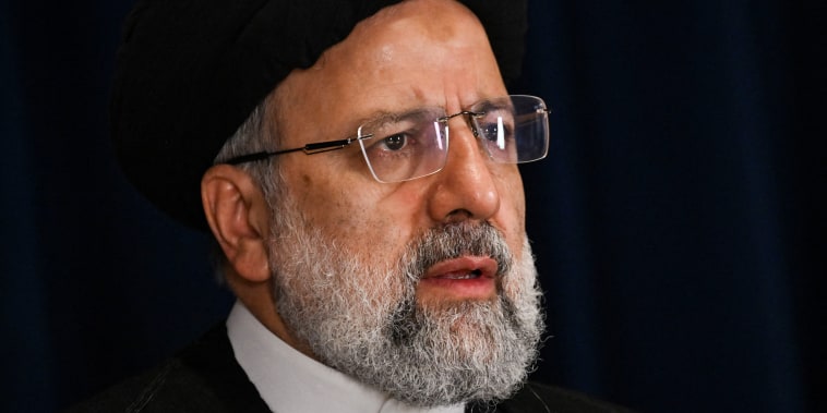 Iranian President Ebrahim Raisi at the U.N. in New York.