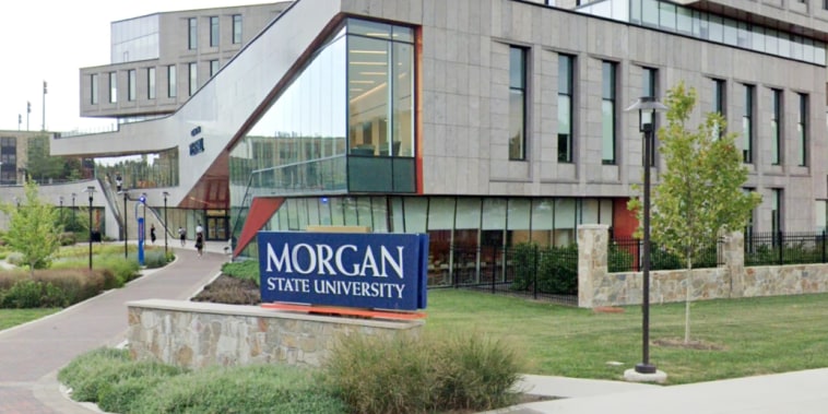 Fachada de la Universidad Morgan State en Baltimore, Maryland.