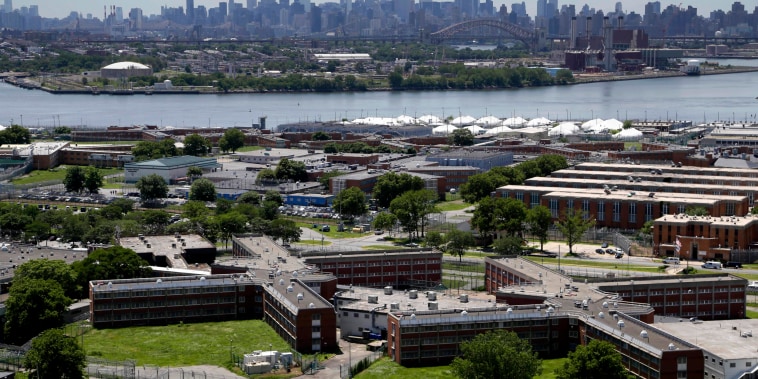 Image: The Rikers Island jail complex in New York in 2014.
