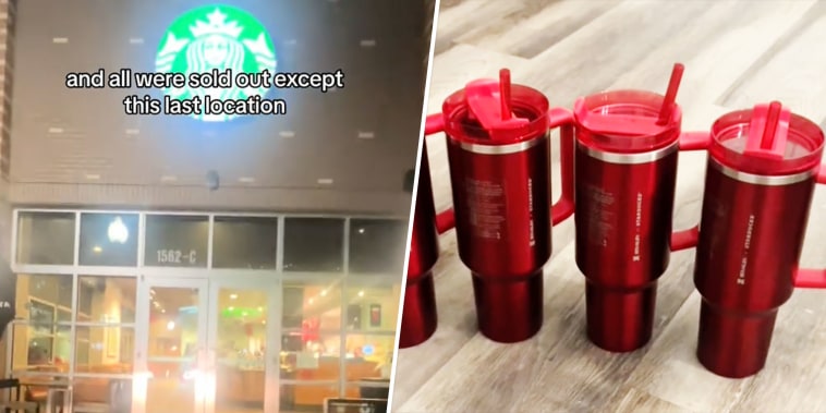 Starbucks workers say customers ‘slept with tents outside’ to get the red Stanley cup