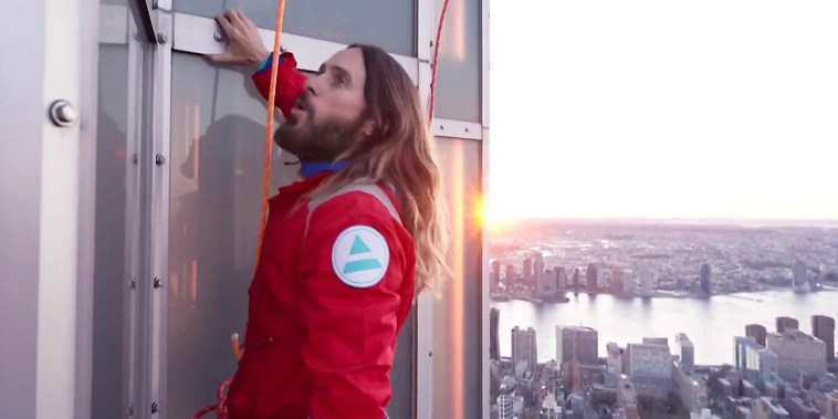 Jared Leto Scales the Empire State Building.