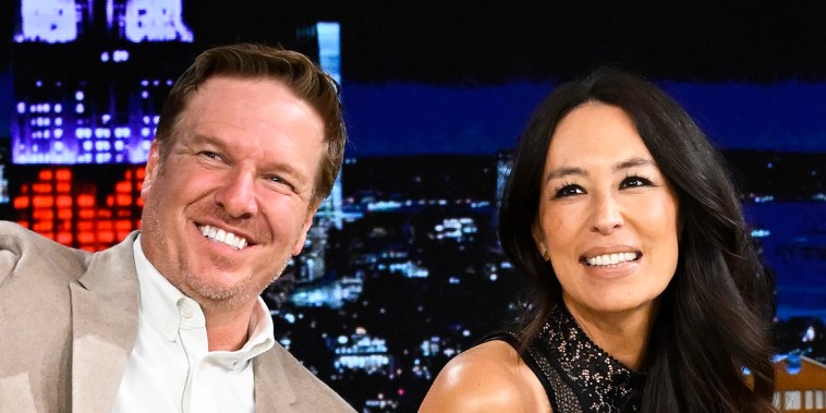 Chip Gaines and Joanna Gaines on "The Tonight Show Starring Jimmy Fallon" on February 14, 2023.