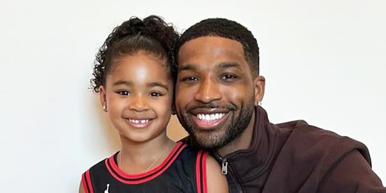 Tristan Thompson and daughter