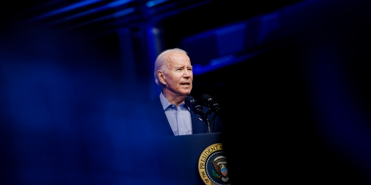 US President Joe Biden  in Pueblo, Colorado on Nov. 29, 2023. 