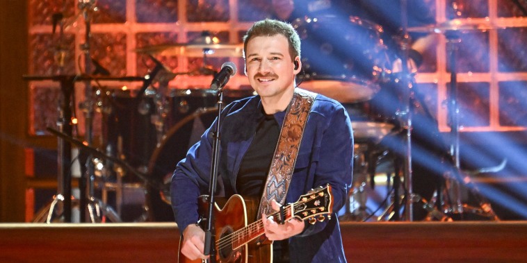 Morgan Wallen performs during the CMA Awards