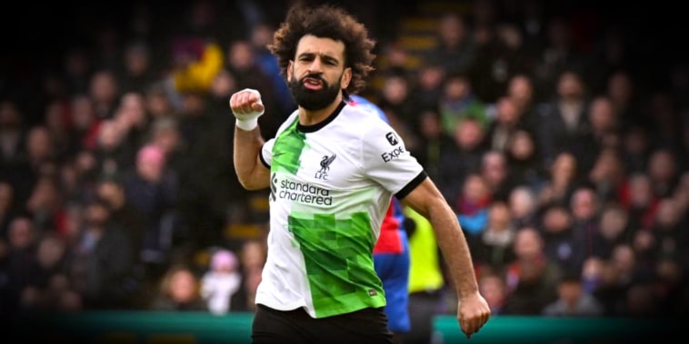 Mohamed Salah celebra su histórico gol ante Crystal Palace, en el Selhurst Park de Londres.