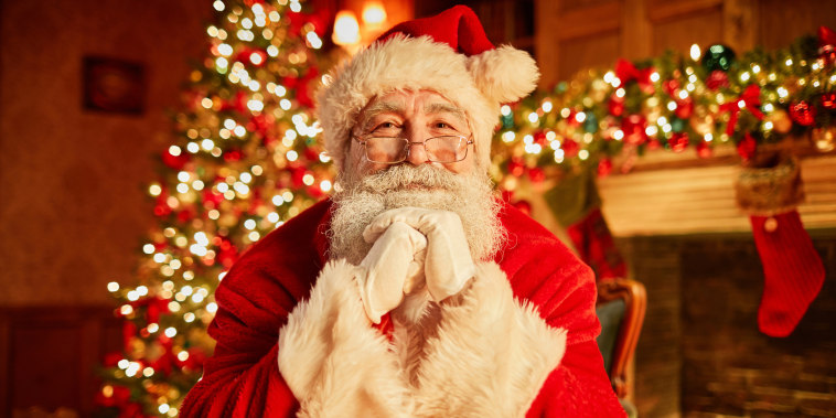 Portrait Of Traditional Santa Claus On Christmas