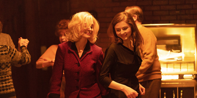Anne Hathway and Thomasin McKenzie in "Eileen."