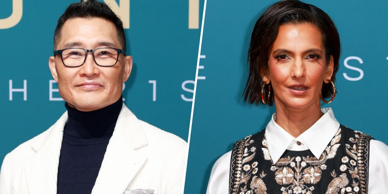 Daniel Dae Kim and Poorna Jagannathan at the 2023 Unforgettable Awards in Beverly Hills. 