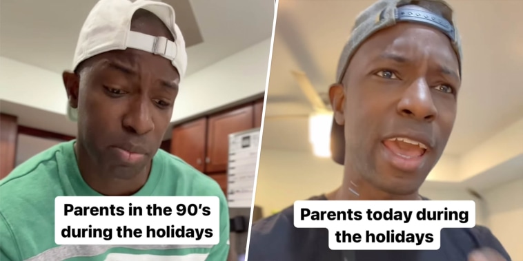Dad in this viral video points out the "humorous frustration" of school holiday celebrations