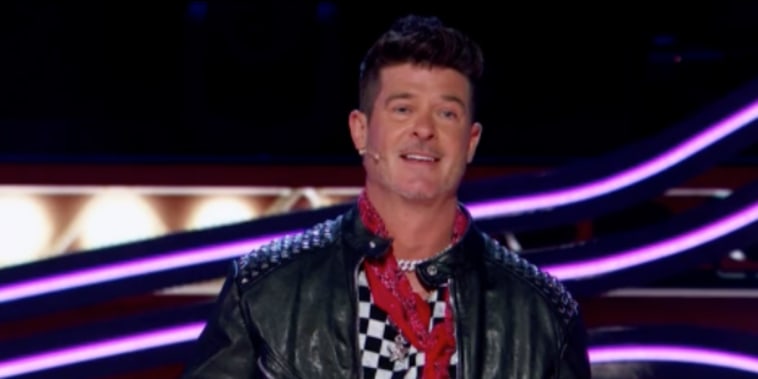 Robin Thicke on "The Masked Singer."