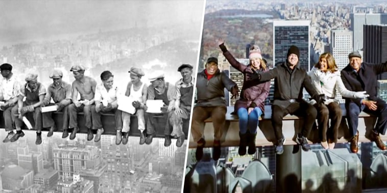 TODAY team recreates one of the most iconic photos in American history.