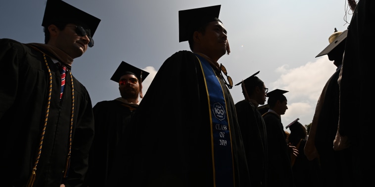 Image: A graduation ceremony at the University of California Los Angeles on June 14, 2019.