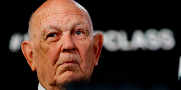 Former Maryland coach Lefty Driesell during the Naismith Memorial Basketball Hall of Fame class of 2018 announcement  in San Antonio, Texas on on March 31, 2018. 