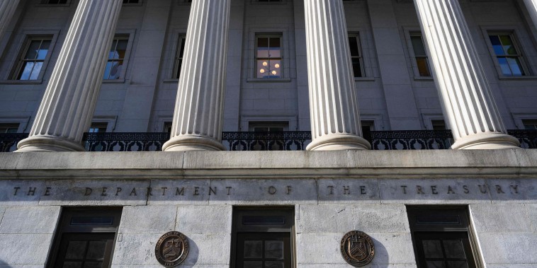 The Treasury Building on January 18, 2023. 